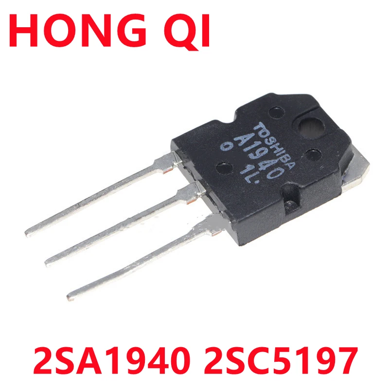 5Pairs(10PCS)/Lot 2SA1940 A1940 1940 + 2SC5197 C5197 5197 TO-3P 8A 120V Silicon POWER AMPLIFIER APPLICATIONS