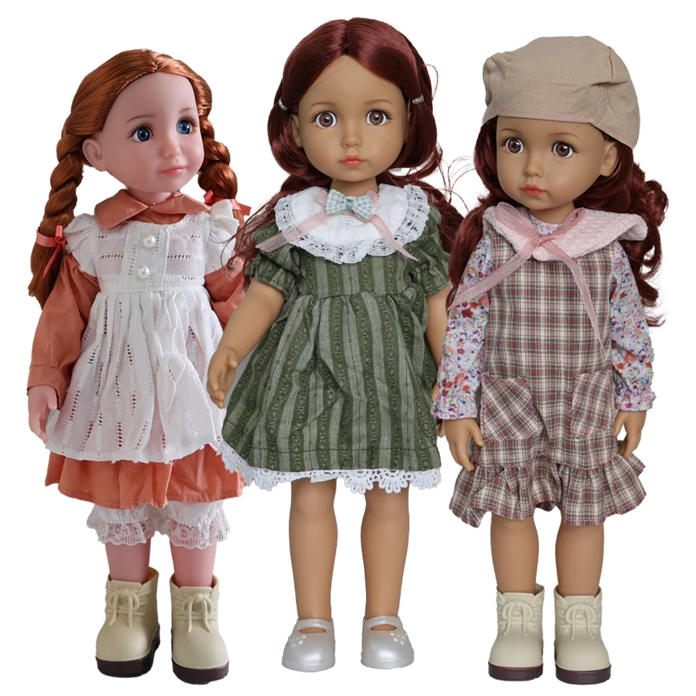 

15 Inch Fashion Doll Toys,Full Vinyl Moveable Figures Doll with Shoes and Clothes,Birthdy Gifts for Girls