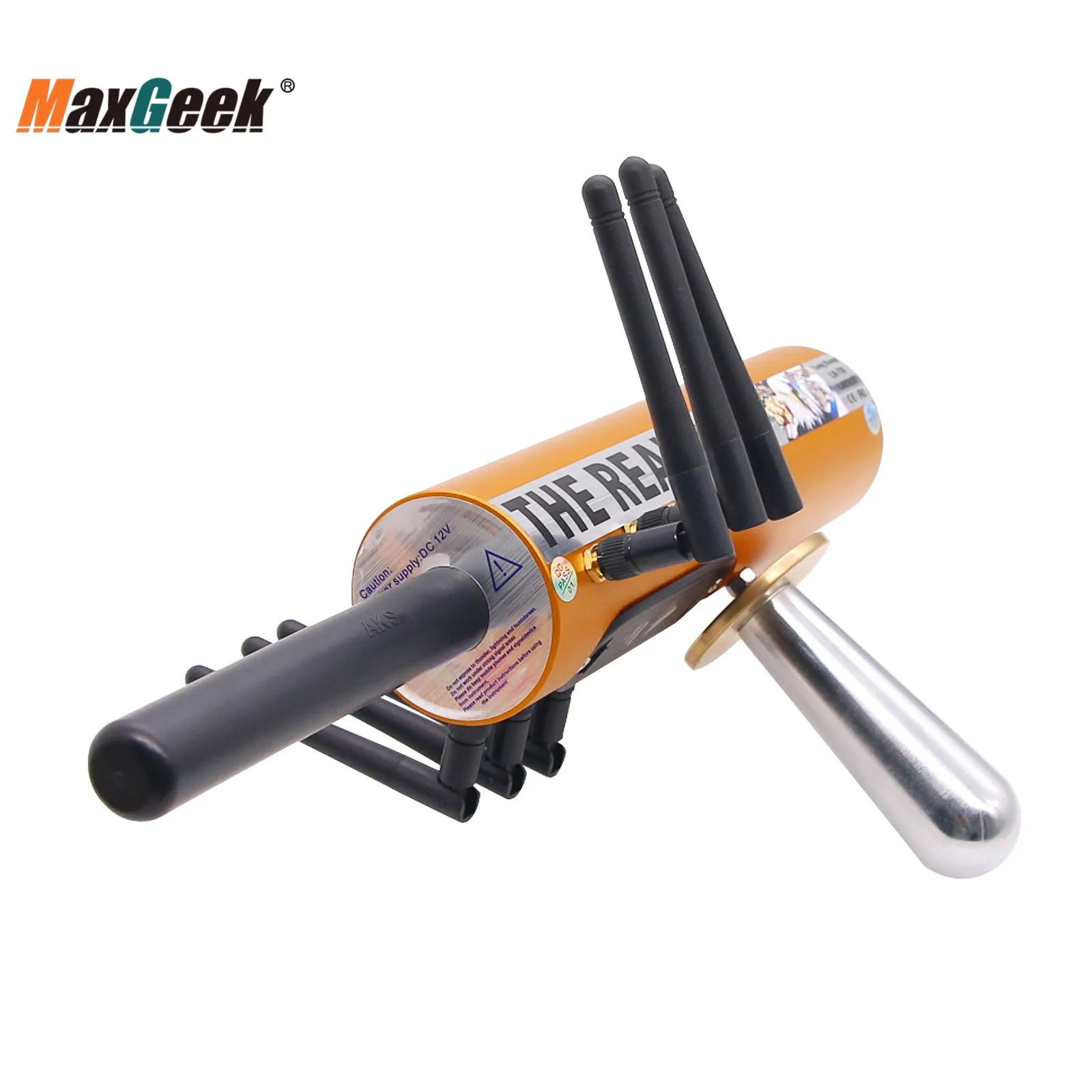 Imagem -05 - Maxgeek o Real Aks Ouro Detector de Metais de Longa Distância Detector de Ouro Antenas Caixa de Plástico para Ouro Prata Mais Filtro