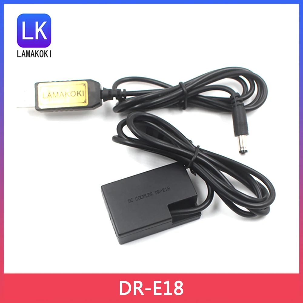 ACK-E18 DR-E18 Power Adapter LP-E17 Dummy Battery USB Cable  for Canon EOS 750D 760D 770D 800D 200D Rebel SL2 Kiss X8i T6i T6SQC