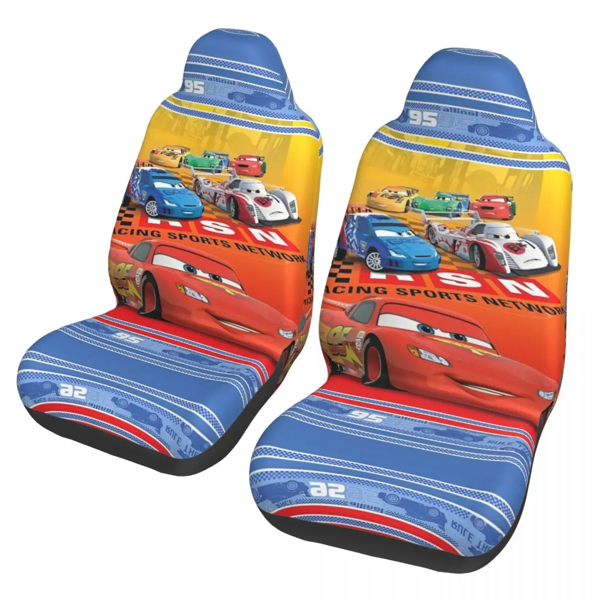 

Lightning Mcqueen Car 95 Car Interior Accessory Bucket Seat Covers for Vehicles Universal Fit Seat Covers for Car Suv Van