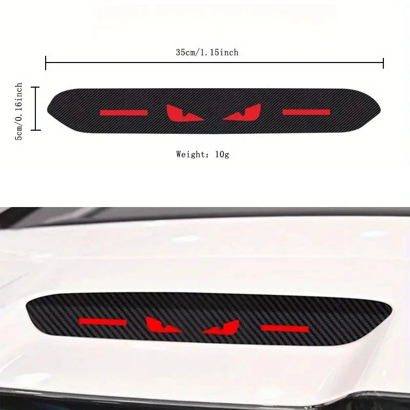 Rear Brake Light Decorative Sticker – Luminously Designed With Devil Eye Pattern, Suitable For Newly Launched Vehicles