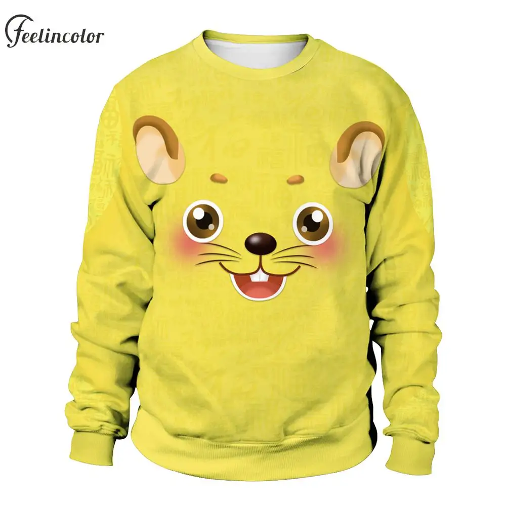 Sweatshirts for Men Pullover Oversized Tracksuit Essentials Sweatshirts Chinese Style Streetwear Autumn Crewneck Female Clothes