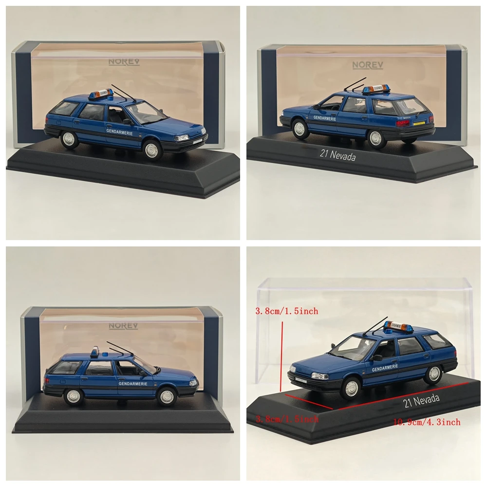Norev 1:43 21/R21 Nevada Pompiers bomberos - VTULE/Police Nationale/Sw Station Wagon Douanes/SAMU 10/Gendarmerie Diecast Car