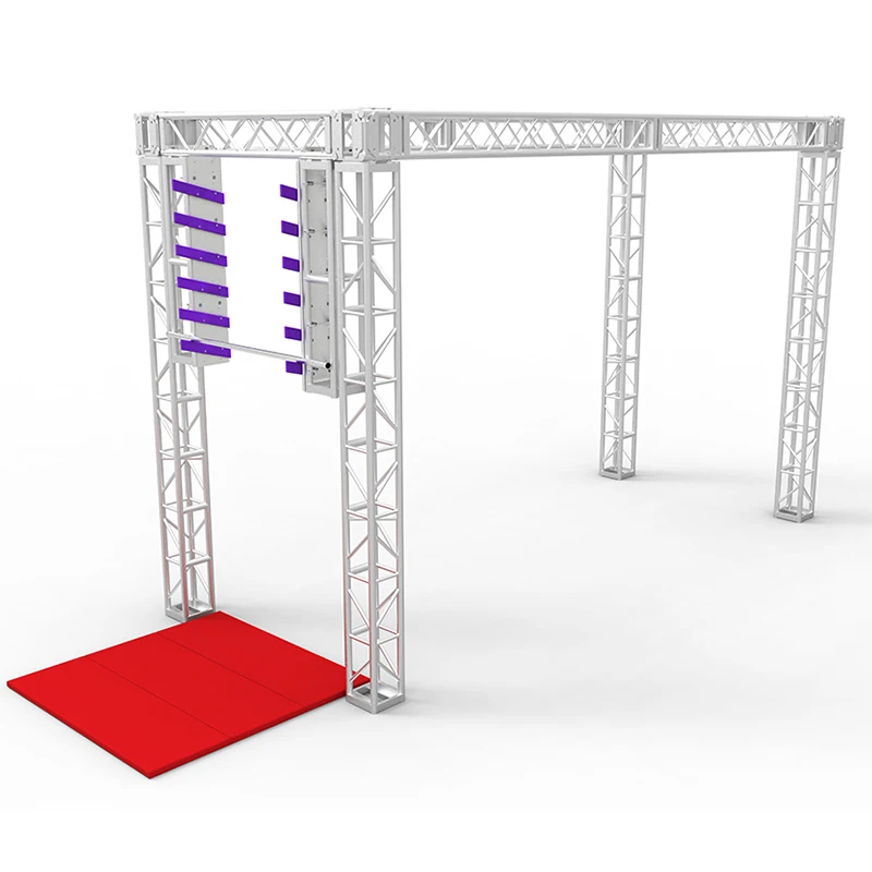 

Indoor Outdoor Obstacle Course Ninja Warrior Training Gym Equipment Salmon Ladder for Sale