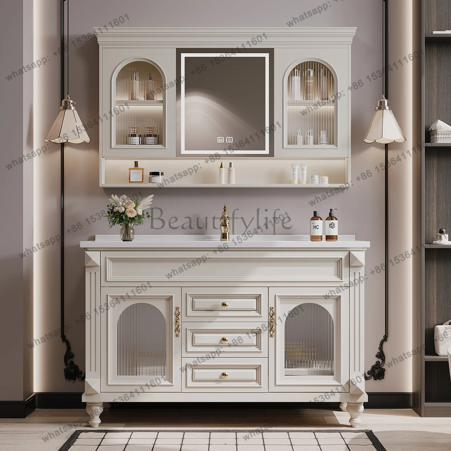 Storage Organizer Cupboard Simple Desgin Display Closet Modern Cabinet Bathroom Quality