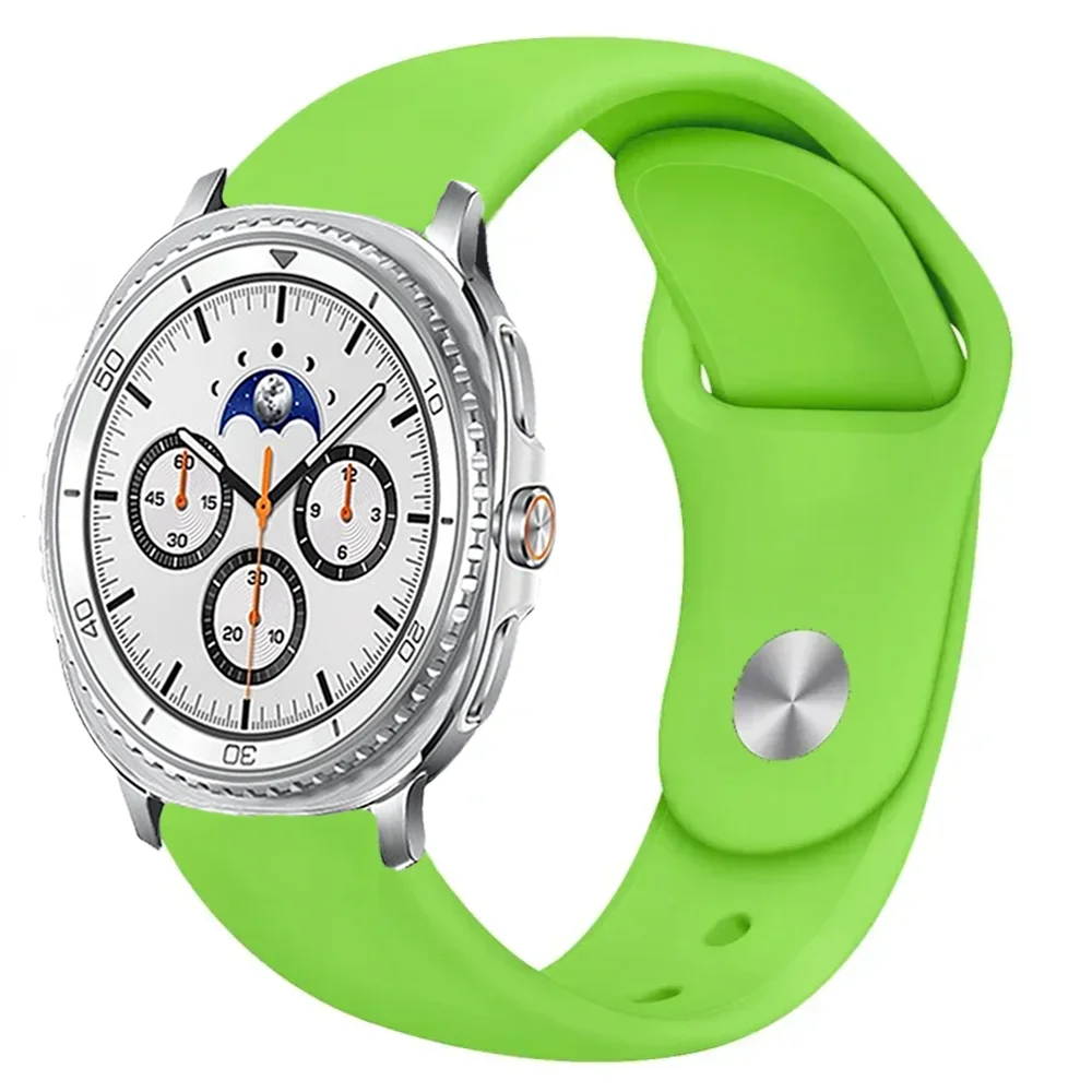 กีฬาซิลิโคนสําหรับ Samsung Galaxy Watch 8 44 มม.40 มม.8 คลาสสิก 46 มม.สร้อยข้อมือ Galaxy นาฬิกา Ultra 2025 47 มม.สายรัดข้อมือ