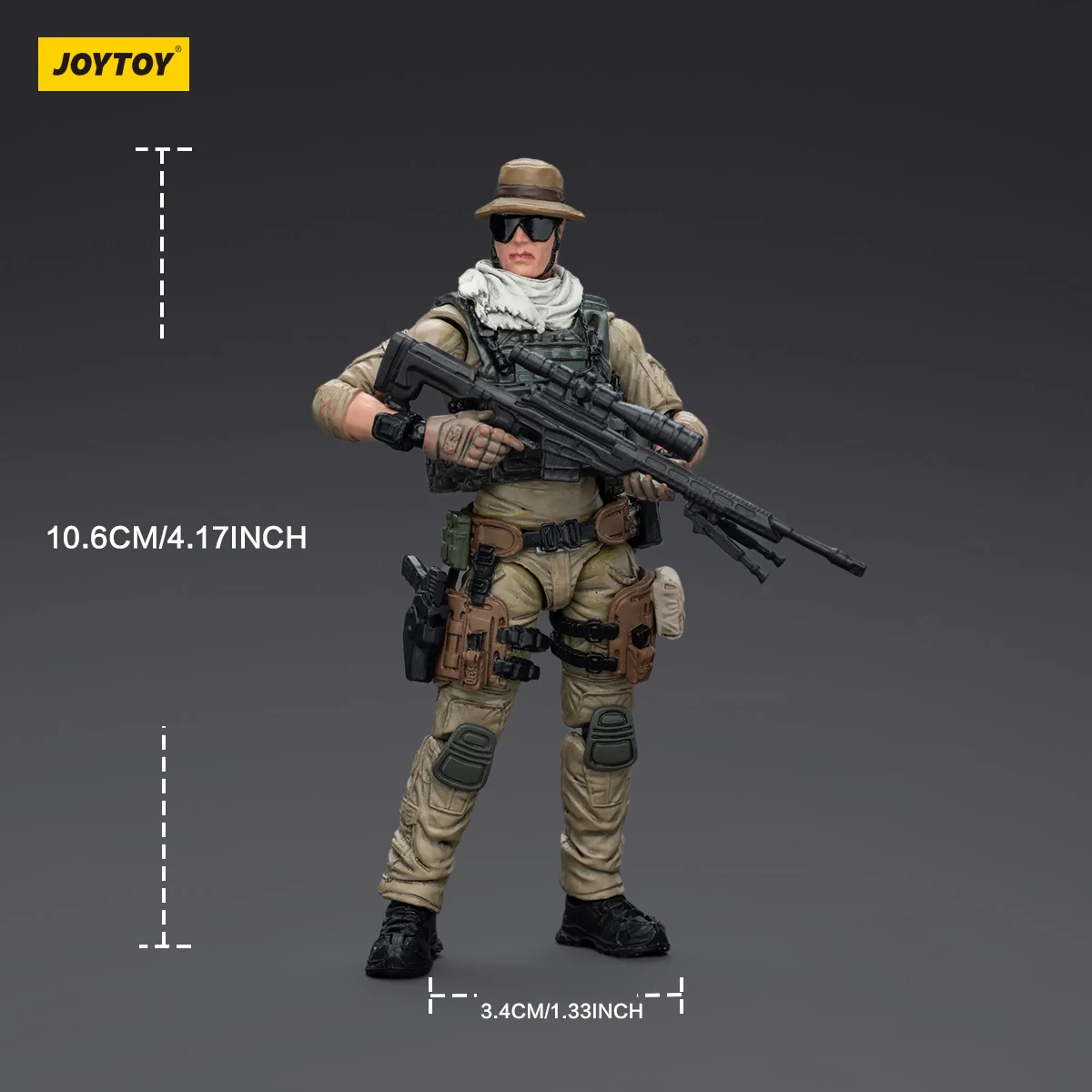 JOYTOY  High Movable 1/25 Scale Action Figure Exquisite Details Durable Plastic Replaceable Hands Tabletop Display