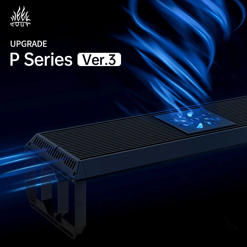 Week Aqua P Series Ver.3 APP Control Professional LED Aquarium Light with RGB UV Full Spectrum for High Demand Planted Tanks