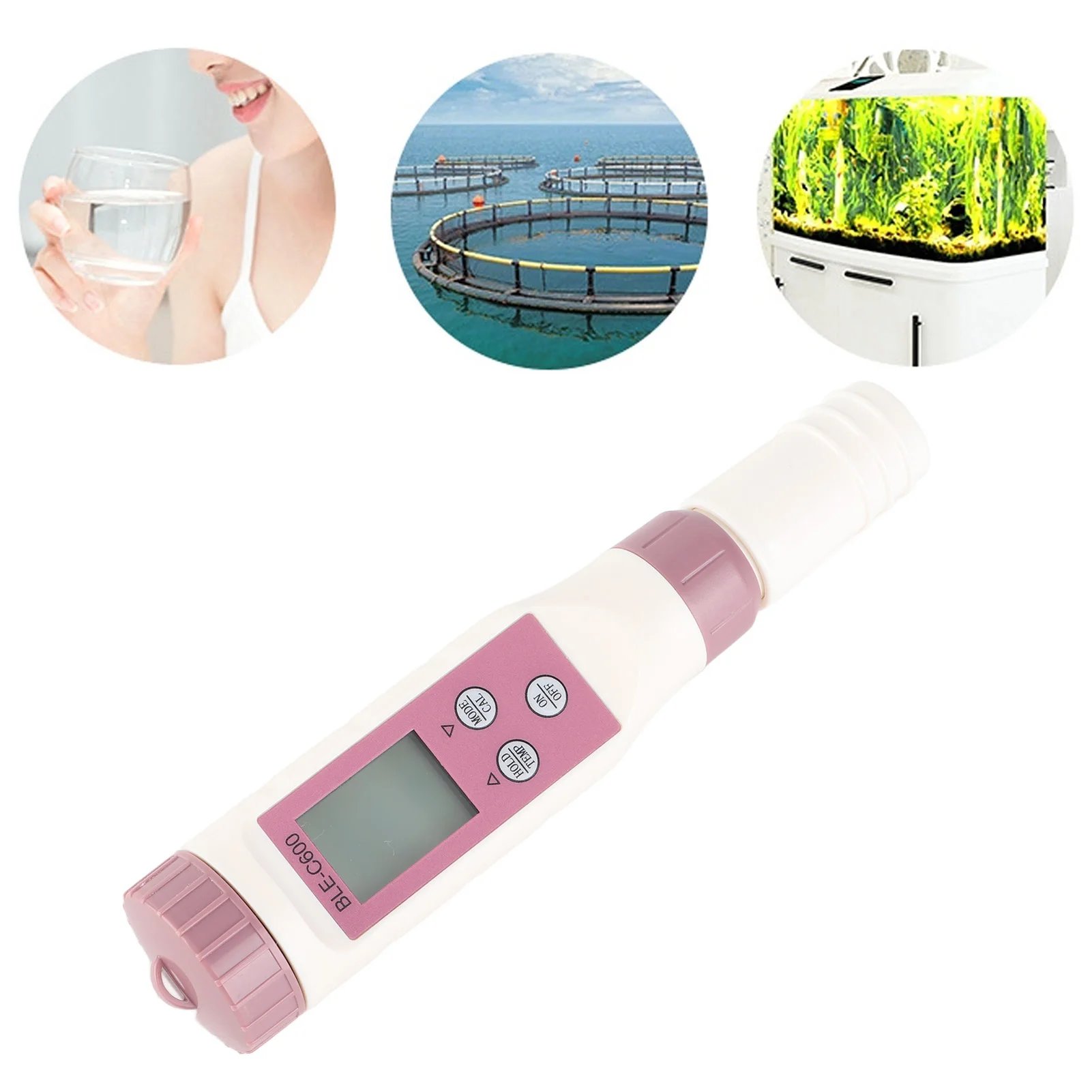 جهاز اختبار جودة المياه، قلم كشف جودة المياه بتقنية البلوتوث، ذكي احترافي، سهل القراءة للزراعة المائية لحوض السمك #5