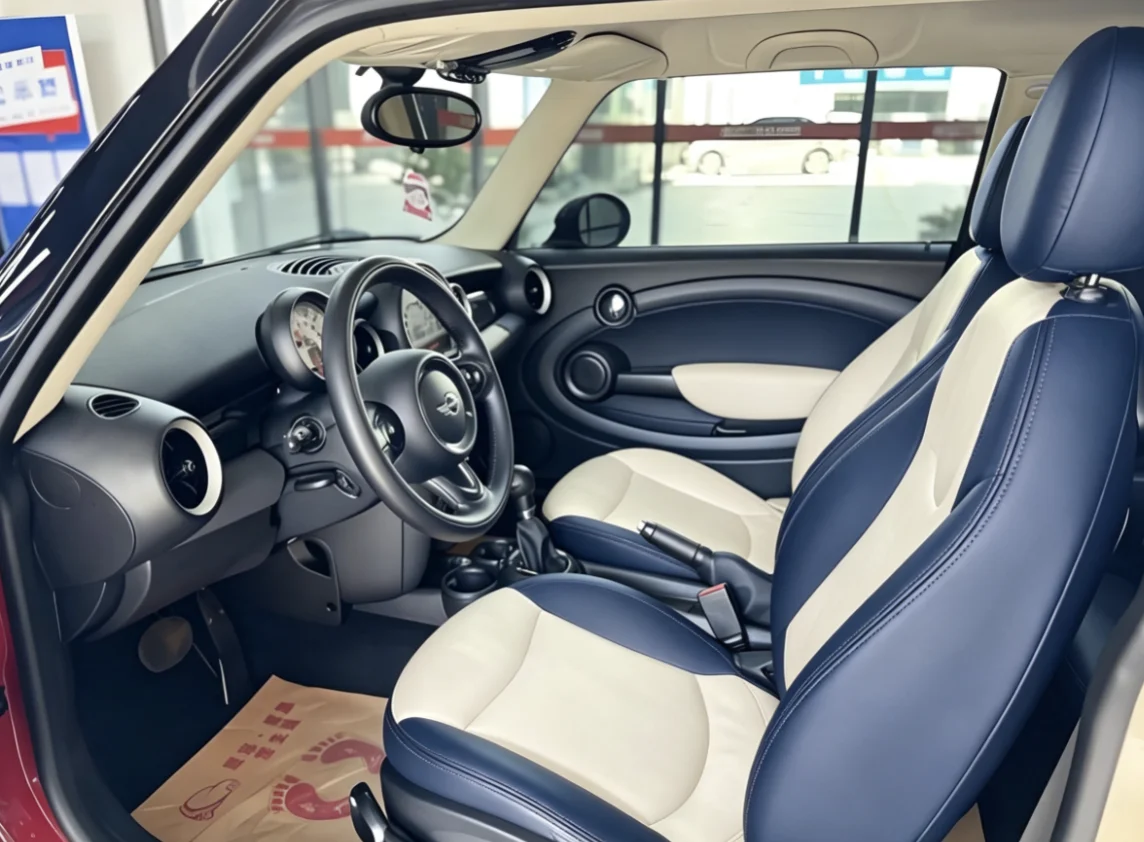 Für Mini One R56 Maßgefertigte Autositzbezüge Luxuriöses Nappaleder 100% Passgenau Innenausstattung Zubehör 360 ° Vollständige Abdeckung – Detail 5