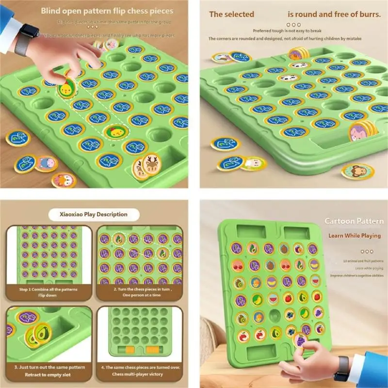 

Animal Fruit Chesses Board Game Creative Game Interactive Toy JOME