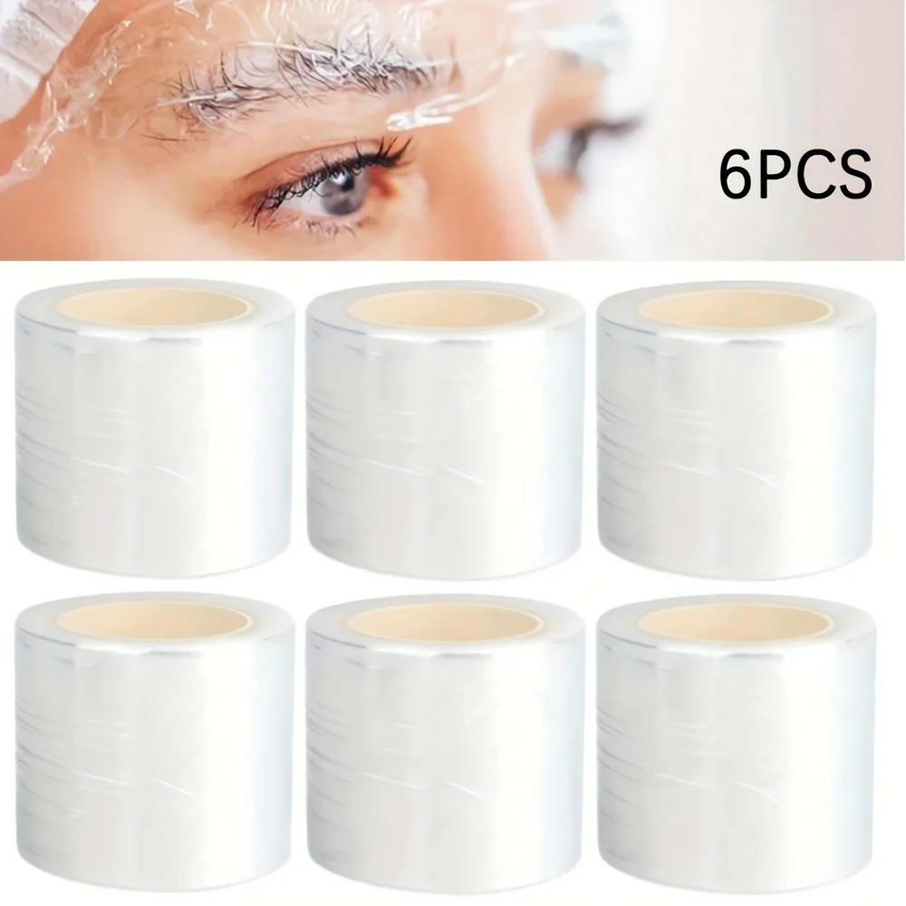 

6 Packs of Tattoo Plastic Wrap ,Tattoo Plastic Wrap New SemiPermanent Disposable Makeup Supplies Eyebrow Liner Tattoo Plastic Wr