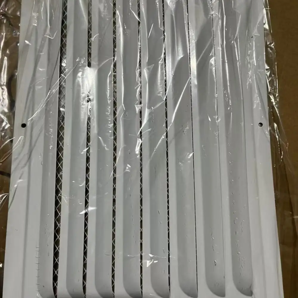 Weatherproof Metal Exhaust Vent Cover Louver Grille External Ventilation Shutter Steel Duct Pipe Protector Airflow Hood