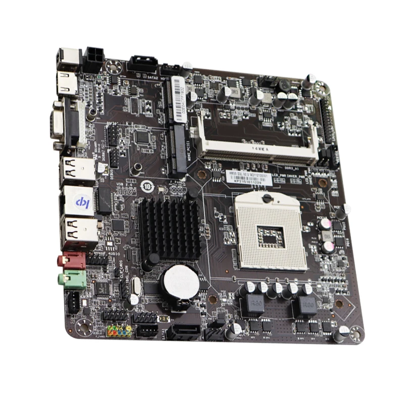 Imagem -04 - Zillion-placa-mãe Mini Itx Pga 989 Suporte Ddr3 Core i3 i5 i7 Pentium Celeron Cpu Sata Ssd M.2 para Jogos Itx-pc Hm55 Novo