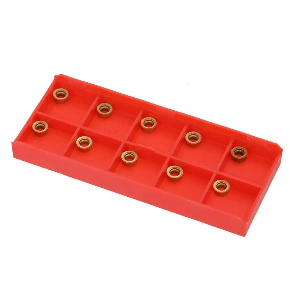 Carbide Inserções para Torno Torneamento Ferramenta Boring Bar Rcmt06 Arc Turning Blade Bola Cabeça Cabeça Redonda Cnc Lâmina Rcmt0602 10 Pcs
