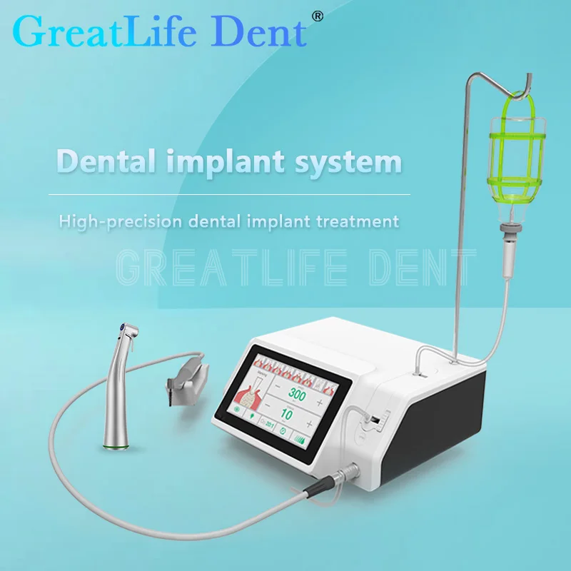 

GreatLife Dent Dental Implant Surgical Motor Surgic LED Touch Screen Implant Motor 20:1 Handpiece Bone Surgery Electric System