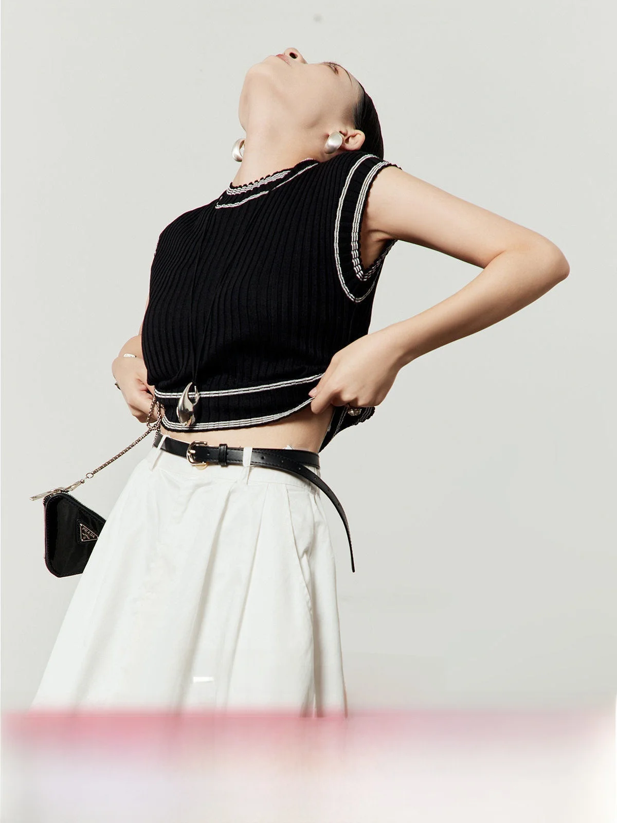 

Новинка: Женский вязаный жилет Bla Svel Commute Sle, летний, контрастный, укороченный, повседневный, модный, для ношения под одеждой