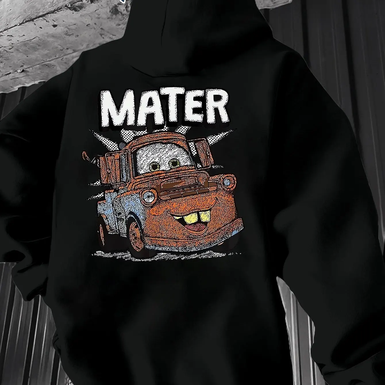

Мужские толстовки с капюшоном Disney Cars Mater, модные толстовки унисекс большого размера, осенне-зимние флисовые повседневные универсальные