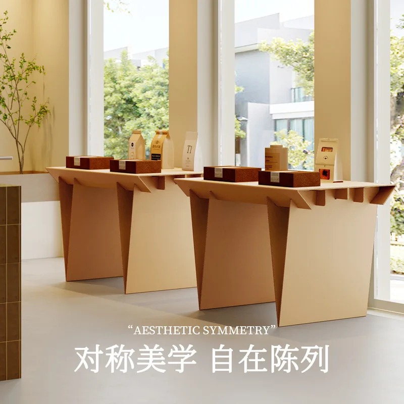 Eighteen-Piece Corrugated Cardboard Display Stand For Exhibitions, Product Display Rack, Sample Display Cabinet, Jewelry And Acc