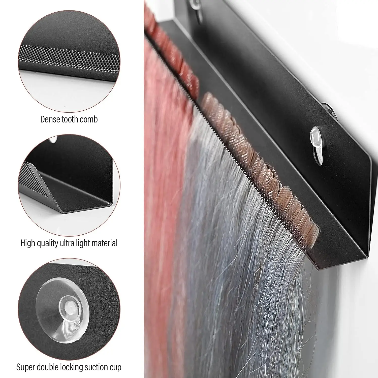 ARLANY-soporte para extensiones de cabello, perchas de acero inoxidable, estante de exhibición para trenzado, Accesorios de belleza