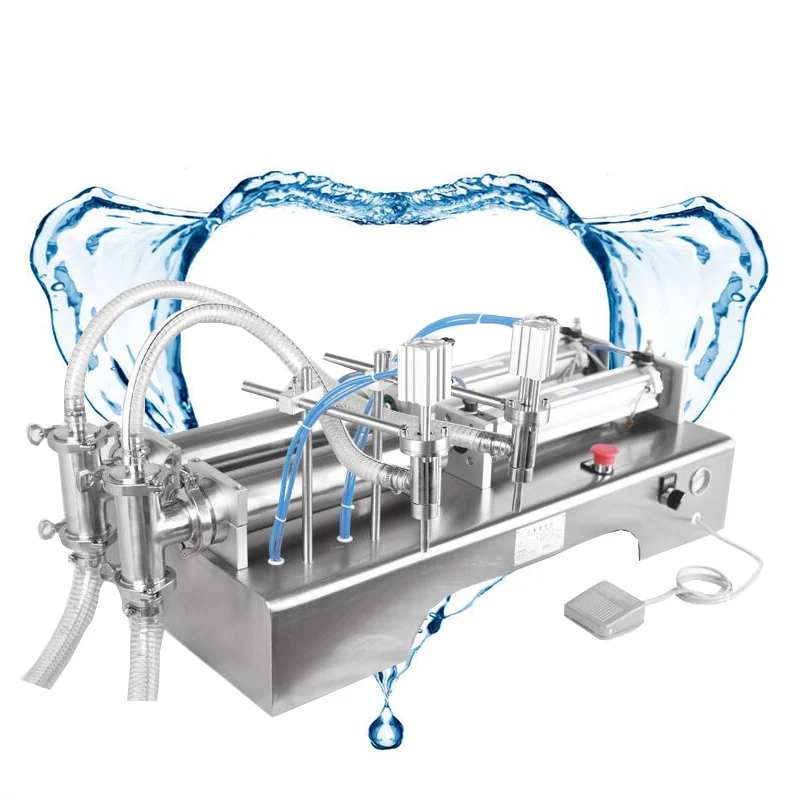 

Automatic Horizontal Double Head Dispenser Milk Beverage Vinegar Quantitative Filling Machine