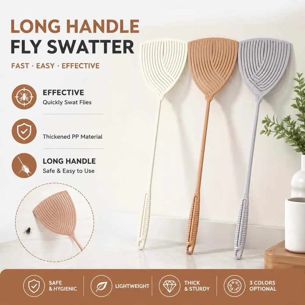 Telescopic Fly Swatter Extendable Heavy Duty Plastic Flyswatter for Home Kitchen Bedroom Pest Control Tool Mosquito Zapper