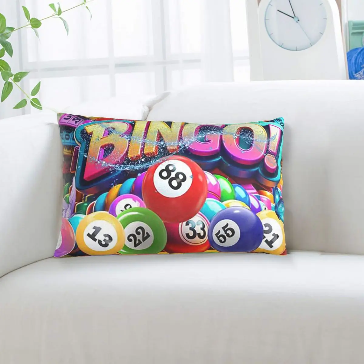 Best Play Bingo Game For Bingo Players Rectangle Pillowcase Cushion Cover Decor Bedroom Bed Home Comfort Throw Pillow