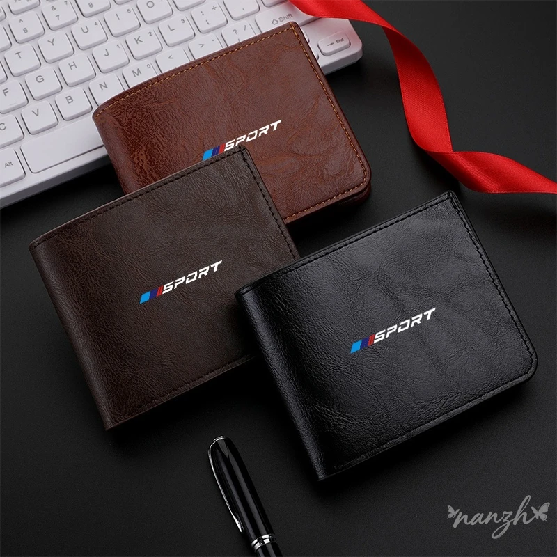 Leather Car Wallet Car Credit Card Holder Multifunctional For BMW 1 3 5 Series G30 G20 F30 F10 E60 X1 X3 E70 F15 F48a Key Case view 6