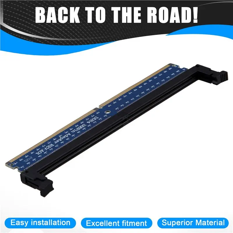 Exquisite-8X DDR4 288Pin DIMM Adapter Riser Memory Tester Memory Protection Card Circuit Expansion Board Raiser Card Small Ear
