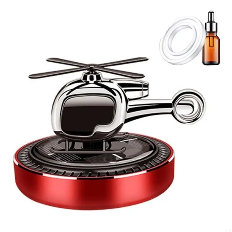 

G99F Compact Solar Helicopter Car Scent Diffuser Decorative for Pleasant Journeys