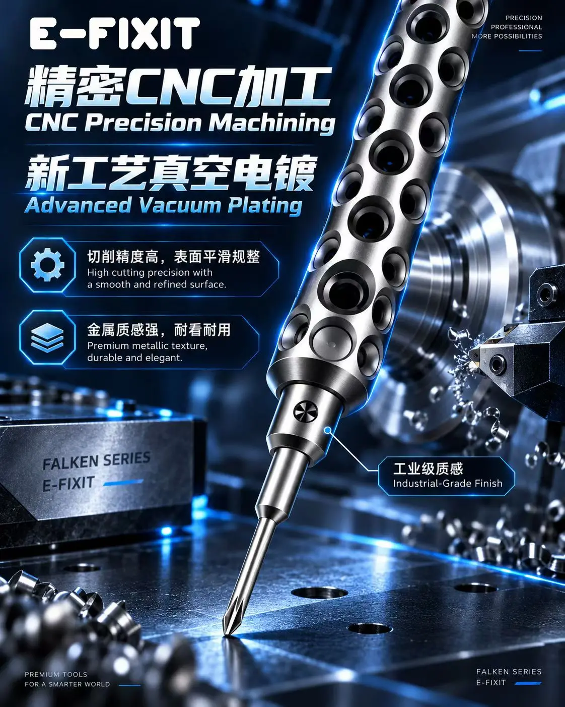 Professional mobile phone repair screwdrivers (0.8 Pentalobe / 0.6 Y-type) suitable for iPhone, Xiaomi, and Samsung phones.