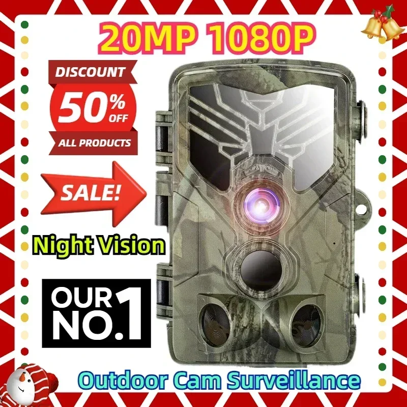 

Outdoor Cam Surveillance 20MP 1080P Wildlife Trail Camera Photo Traps Night Vision Hunting Cameras Home Safety Trap Game