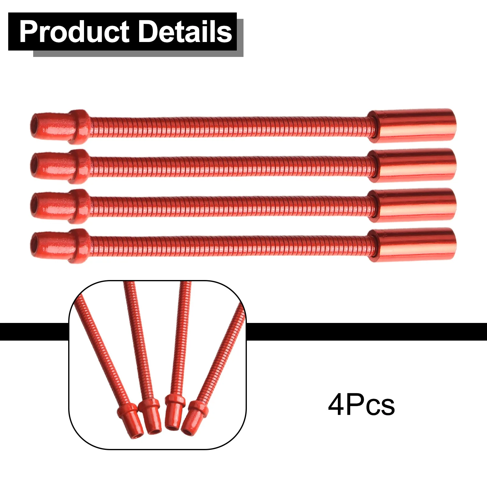 Przewody hamulcowe V-brake, sprężynowe, 4 sztuki, ze stali nierdzewnej, do rowerów MTB, prowadnica kabli hamulcowych, 20 cm