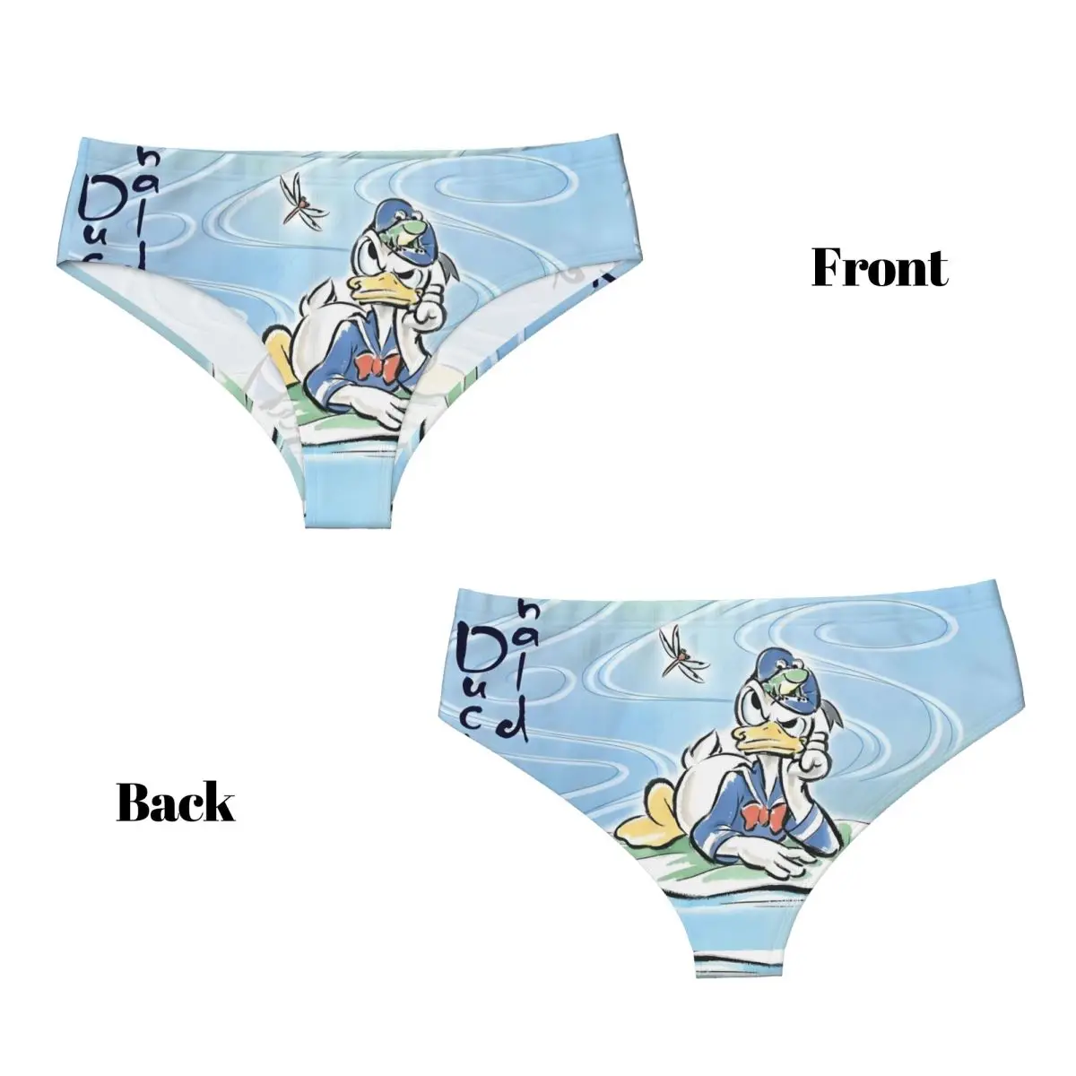 ملابس داخلية نسائية مخصصة دونالد داك أنيمي كارتون سراويل داخلية مريحة للسيدات سراويل داخلية كوميدية