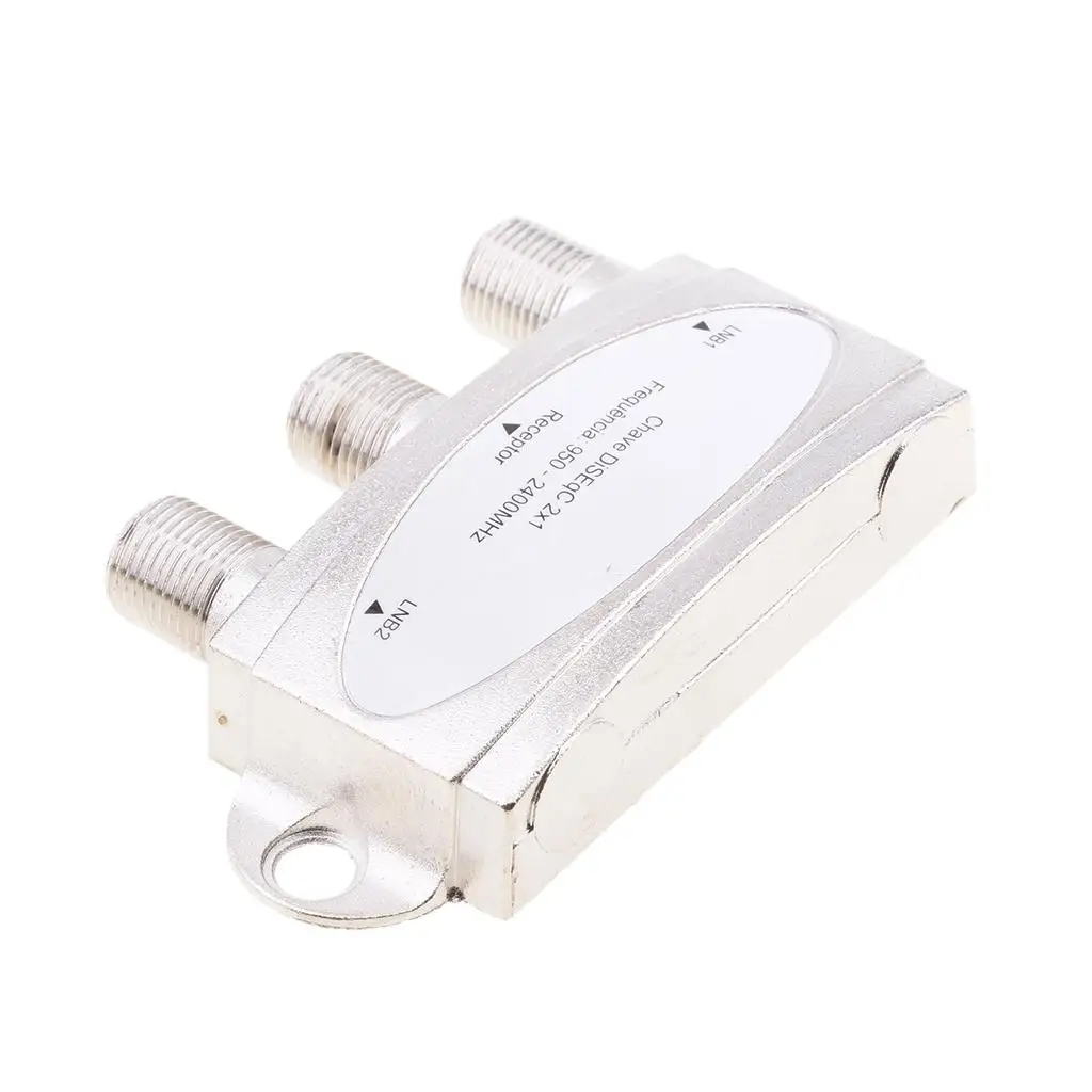 Waterproof 2x1 DISEqC Switch LNB LNBF Free To Air