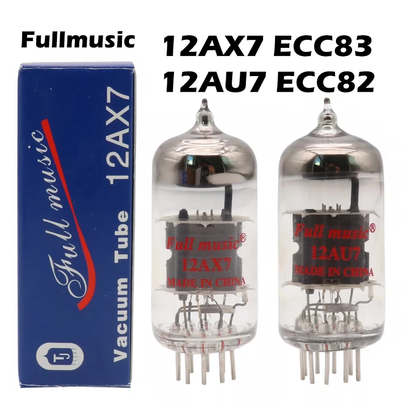 TJ Full Music 12AU7 ECC82 12AX7 ECC83 Vacuum Tube Amplifier Kit Preamp Audio Valve Factory Tested Matched Pair Silver Pin