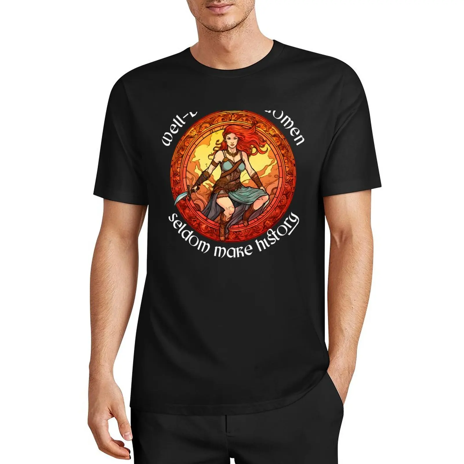 

Boudicca Boudica boadicea Well-behaved Women Seldom Make History Celtic Iceni T-Shirt vintage t shirts men clothing