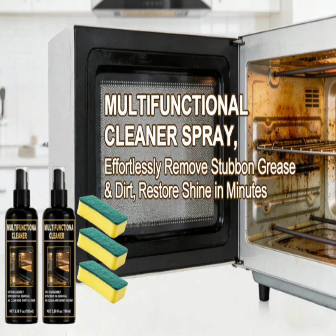 Multifunctional Oven & Kitchen Cleaner Spray, Powerful Grease Cutting Formula, 100ml