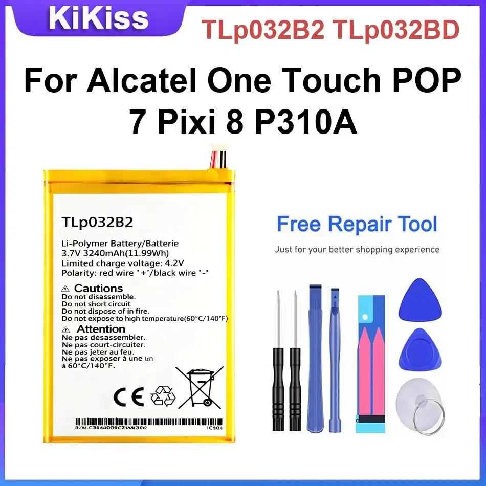 Tablet Battery TLp032B2 TLp032BD For Alcatel One Touch POP 7 Pixi 8 P310A Powerful Batteries