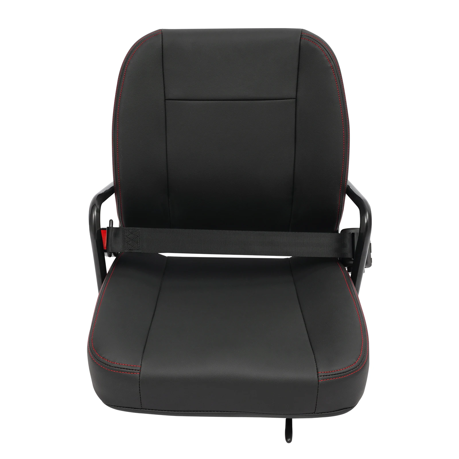 Black Universal Seat Comfortable Universal Forklift Seat Multifunctional Tractor Seat with Cozy Armrests