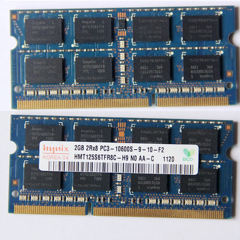 Hynix DDR3 RAMS 2GB 1RX8 PC3-10600S 1333MHz 2GB ddr3 Laptop memory 1.5V