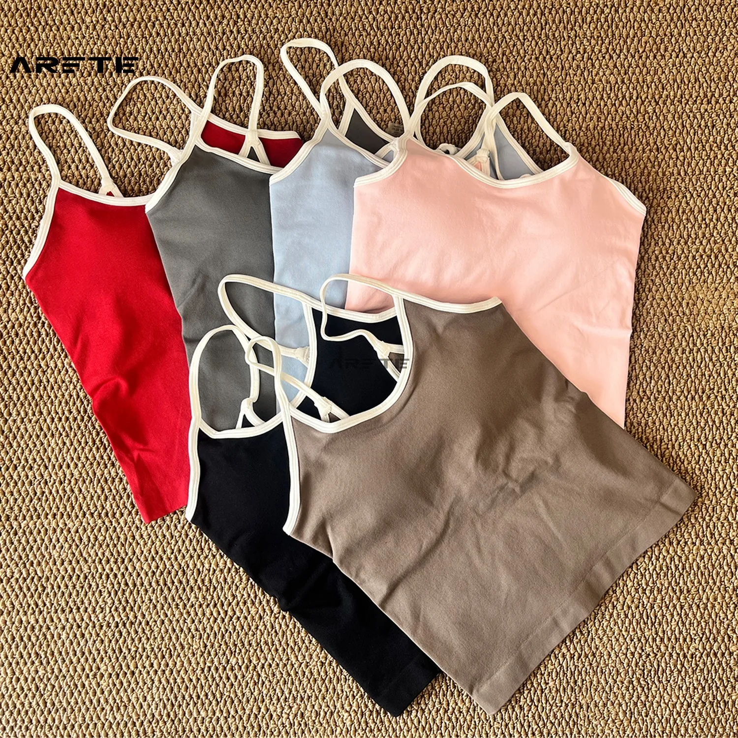 

Women's Backless Color-Block Sports Vest Tight Fitness Yoga Top Running Exercise Tank Top for Ladies
