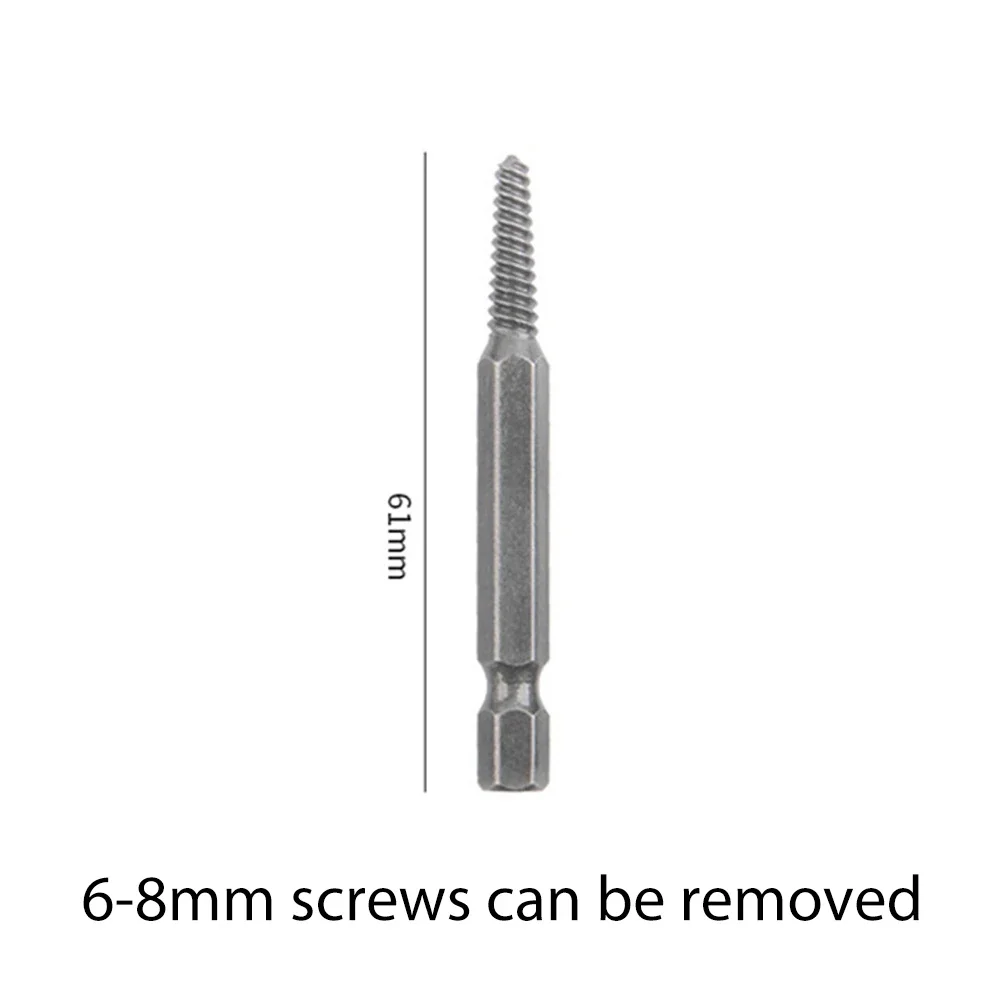 Attachment Durability Convenient Power Tools Damaged Bolts Screw Extractors Convenient Silver 1Pc High Quality