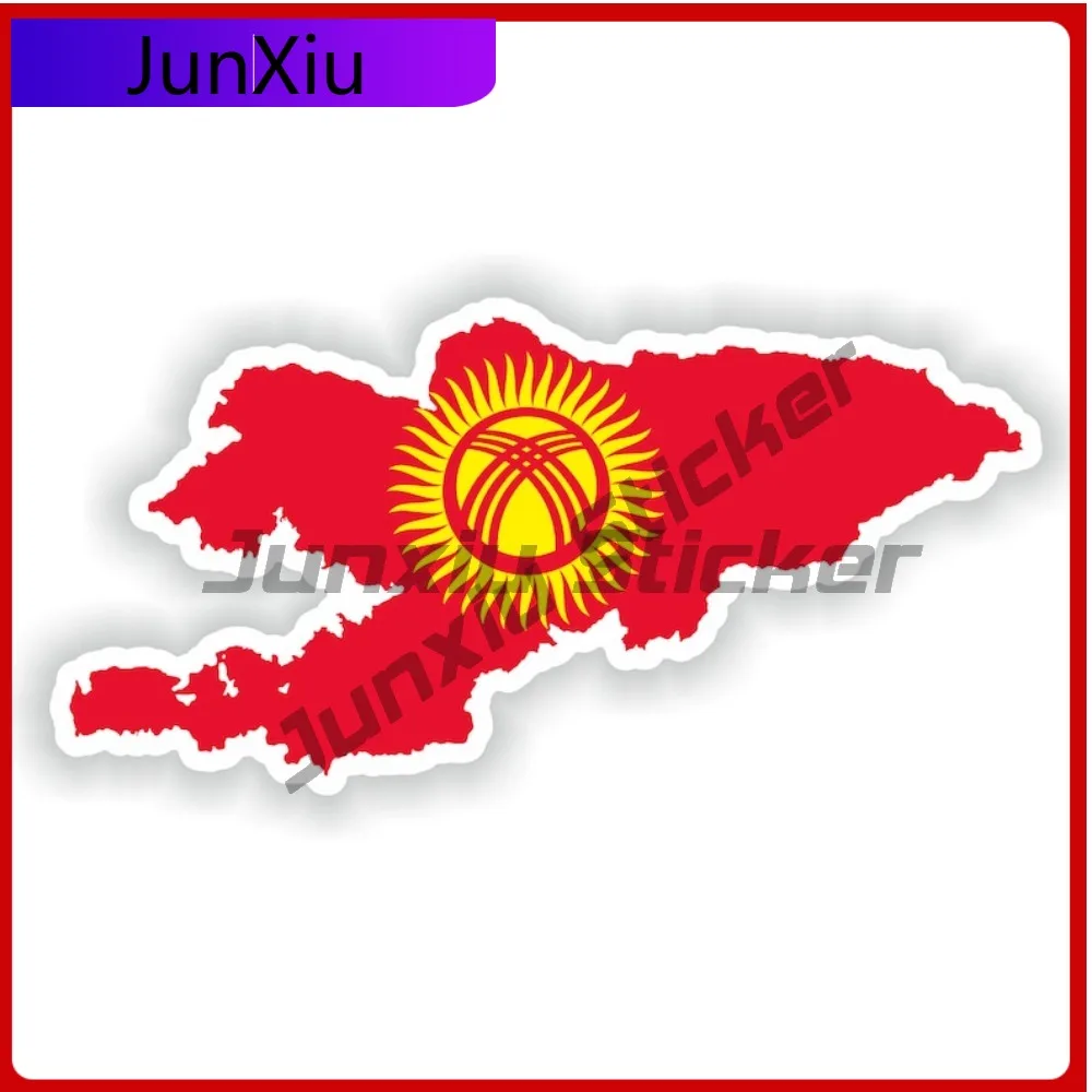 

Kyrgyzstan National Flag And Emblem Map Shape Stickers Car Accessories Stickers Motorhome Rv Caravan Decorative Suv Covers Outdo