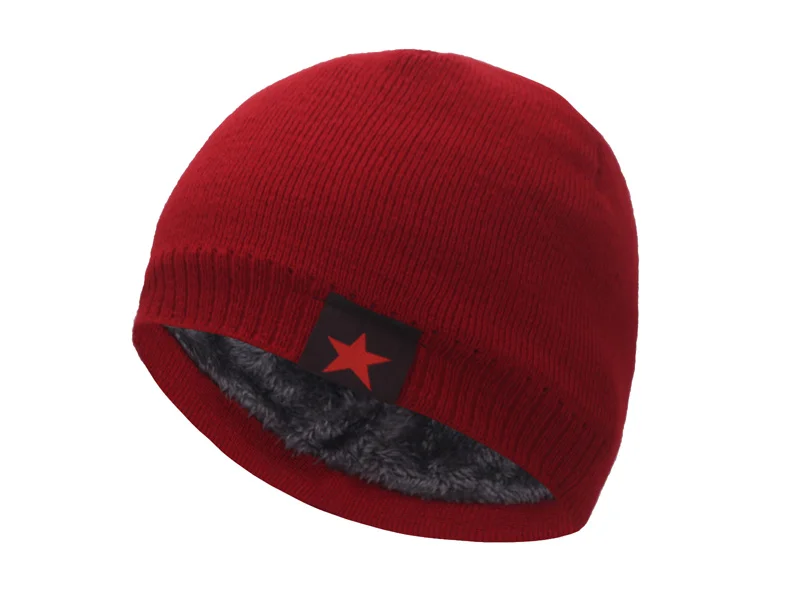 Skullies Beanies Warme Herren Beanie Mütze Wintermützen für Damen Herren Strickmütze Fünf-Sterne Stav Österreich Mohamed Homme Skull Gorro Bonnet Caps – Detail 13