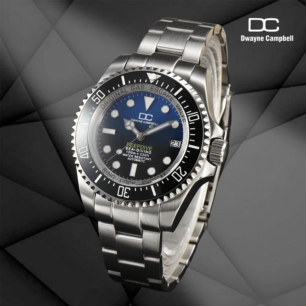 NH 35 Men's Watch Automatic Diving Swimming C3 Luminous Top Luxury Watches Ceramic bezel NH 35 28.5MM Dial Can Custom LOGO