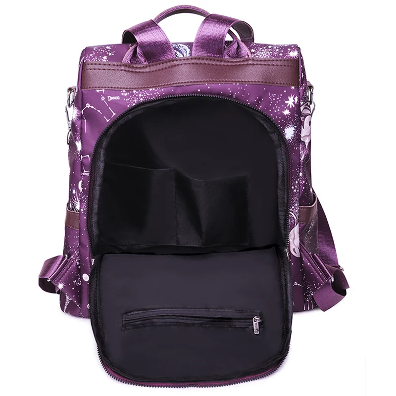 JBTP-mochila Oxford impermeable para mujer, morral antirrobo con estampado, bolso escolar de gran capacidad, alta calidad