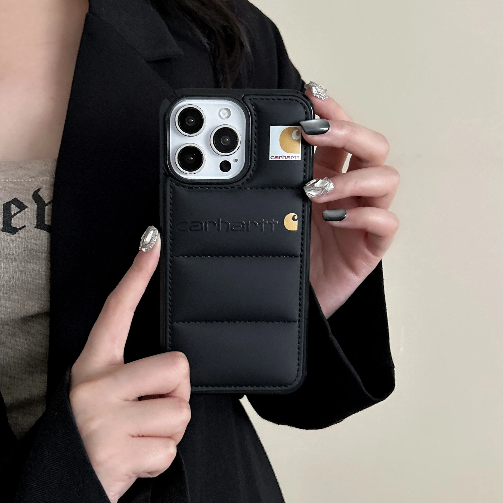 Liquid Down Jacket Airbag Case For iPhone 16 15 14 Plus 13 12 Mini 11 Pro Max X XR XS Max Bumper Padded Candy Color Rugged Cover - náhled 6