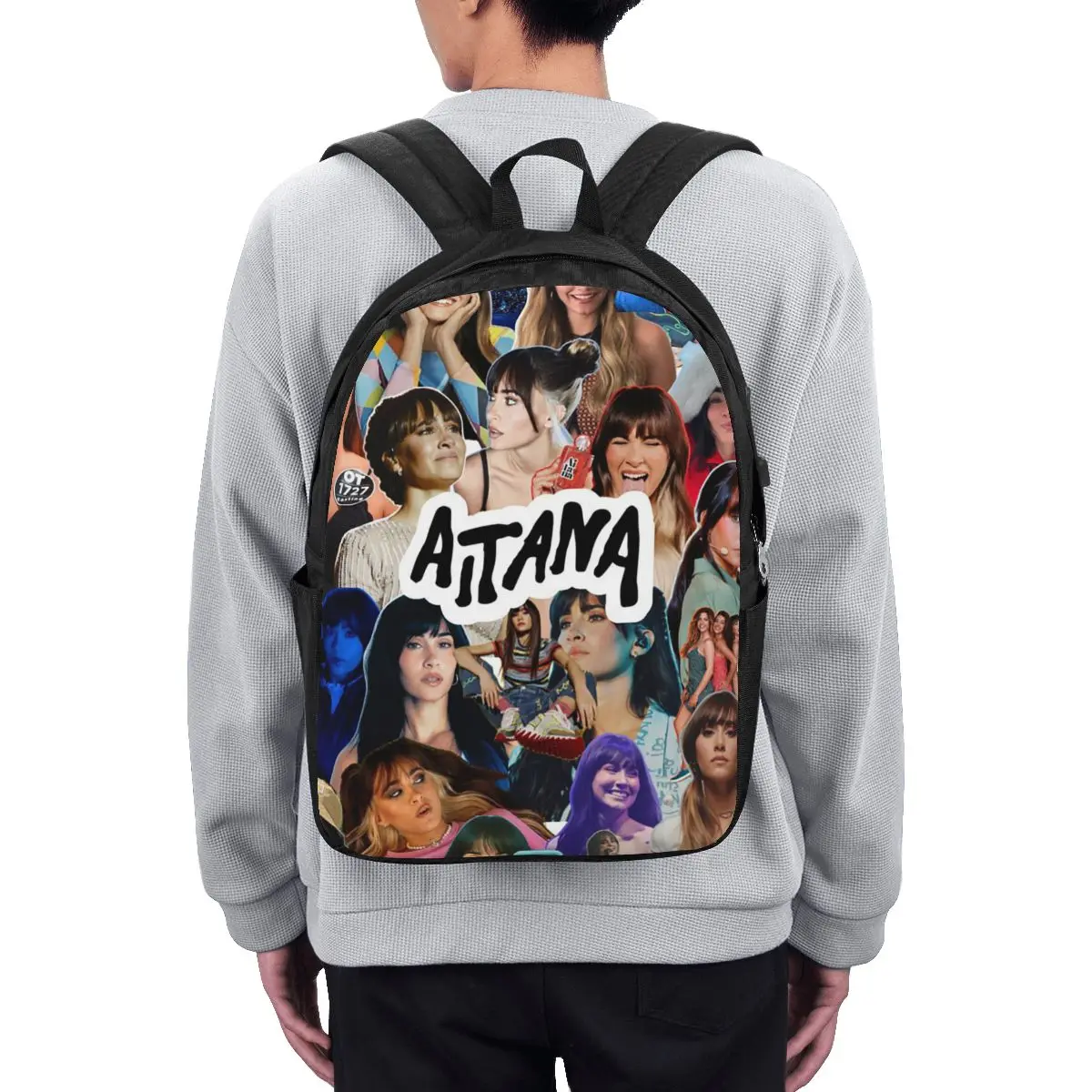 

Beauty Aitana Spanish Singer Backpack Travel Notebook Bag Computer College Student School Bag Laptop Shoulder Bags for Men Women